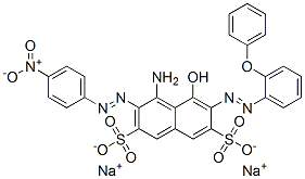 disodium 4-amino-5-hydroxy-3-[(4-nitrophenyl)azo]-6-[(2-phenoxyphenyl)azo]naphthalene-2,7-disulphonate CAS#: 5850-38-4