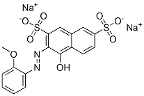 disodium 4-hydroxy-3-[(2-methoxyphenyl)azo]naphthalene-2,7-disulphonate CAS#: 5858-63-9