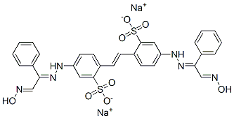 disodium 4,4'-bis[[2-(hydroxyimino)-1-phenylethylidene]hydrazino]stilbene-2,2'-disulphonate CAS#: 51980-71-3