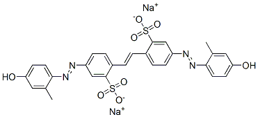 disodium 4,4'-bis[(4-hydroxy-2-methylphenyl)azo]stilbene-2,2'-disulphonate CAS#: 50814-29-4