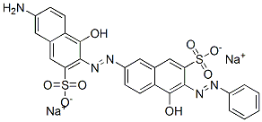 disodium 7-amino-4-hydroxy-3-[[5-hydroxy-6-(phenylazo)-7-sulphonato-2-naphthyl]azo]naphthalene-2-sulphonate CAS#: 6227-07-2