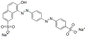 disodium 7-hydroxy-8-[[4-[(4-sulphonatophenyl)azo]phenyl]azo]naphthalene-2-sulphonate CAS#: 6226-74-0