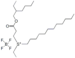 dodecylethyl[3-[(2-ethylhexyl)oxy]-3-oxopropyl]sulphonium tetrafluoroborate(1-) CAS#: 57876-06-9