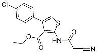 ethyl 4-(4-chlorophenyl)-2-[(cyanoacetyl)amino]thiophene-3-carboxylate CAS#: 547706-71-8