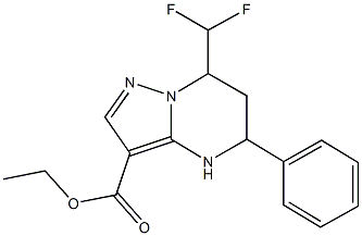 ethyl 7-(difluoromethyl)-5-phenyl-4,5,6,7-tetrahydropyrazolo[1,5-a]pyrimidine-3-carboxylate CAS#: 438217-88-0