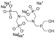 hexasodium [[[2-[[[bis(hydroxymethyl)phosphino]methyl](phosphonatomethyl)amino]ethyl]imino]bis(methylene)]bisphosphonate CAS#: 50655-31-7