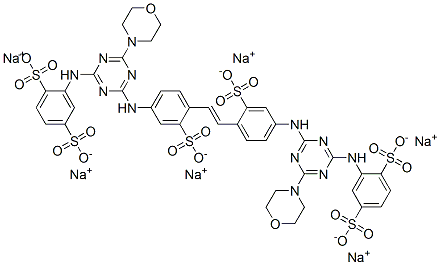 hexasodium 2,2'-[vinylenebis[(3-sulphonato-4,1-phenylene)imino[6-morpholino-1,3,5-triazine-4,2-diyl]imino]]bis(benzene-1,4-disulphonate) CAS#: 52301-70-9