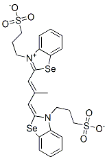 hydrogen 2-[2-methyl-3-[3-(3-sulphonatopropyl)-3H-benzoselenazol-2-ylidene]prop-1-enyl]-3-(3-sulphonatopropyl)benzoselenazolium CAS#: 52685-95-7
