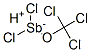 hydrogen pentachloromethoxyantimonate(1-) CAS#: 44628-70-8