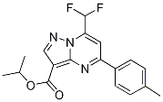 isopropyl 7-(difluoromethyl)-5-(4-methylphenyl)pyrazolo[1,5-a]pyrimidine-3-carboxylate CAS#: 445230-67-1