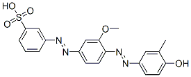 m-[[4-[(4-hydroxy-m-tolyl)azo]-3-methoxyphenyl]azo]benzenesulphonic acid CAS#: 51988-22-8