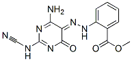 methyl 2-[(2Z)-2-[4-amino-2-(cyanoamino)-6-oxo-pyrimidin-5-ylidene]hyd razinyl]benzoate CAS#: 55994-71-3