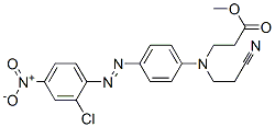 methyl N-[4-[(2-chloro-4-nitrophenyl)azo]phenyl]-N-(2-cyanoethyl)-beta-alaninate CAS#: 6657-37-0