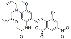 methyl N-[5-(acetylamino)-4-[(2-bromo-4,6-dinitrophenyl)azo]-2-methoxyphenyl]-N-allylglycinate CAS#: 57414-26-3