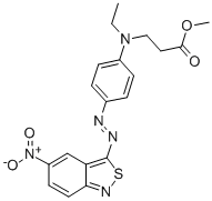 methyl N-ethyl-N-[4-[(5-nitro-2,1-benzisothiazol-3-yl)azo]phenyl]-beta-alaninate CAS#: 52239-04-0