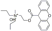 methyldipropyl[2-[(9H-xanthen-9-ylcarbonyl)oxy]ethyl]ammonium hydroxide CAS#: 568-84-3