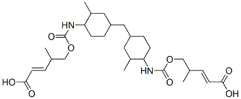 methylenebis[(2-methyl-4,1-cyclohexanediyl)iminocarbonyloxy(1-methyl-2,1-ethanediyl)] diacrylate CAS#: 56558-21-5