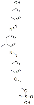 p-[[3-methyl-4-[[4-[2-(sulphooxy)ethoxy]phenyl]azo]phenyl]azo]phenol CAS#: 54307-21-0