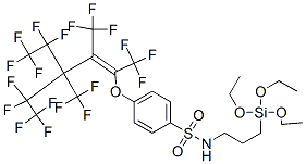 p-[[4,4,5,5,5-pentafluoro-3-(pentafluoroethyl)-1,2,3-tris(trifluoromethyl)pent-1-enyl]oxy]-N-[3-(triethoxysilyl)propyl]benzenesulphonamide CAS#: 52026-59-2