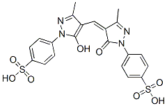 p-[4,5-dihydro-4-[[5-hydroxy-3-methyl-1-(4-sulphophenyl)-1H-pyrazol-4-yl]methylene]-3-methyl-5-oxo-1H-pyrazol-1-yl]benzenesulphonic acid CAS#: 51596-04-4