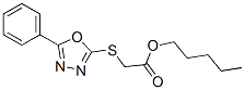 pentyl 2-[(5-phenyl-1,3,4-oxadiazol-2-yl)sulfanyl]acetate CAS#: 5471-21-6