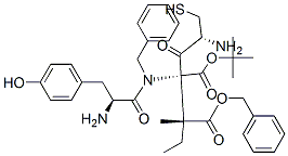 (phenylmethoxy)carbonylcysteinyl(phenylmethyl)-tyrosyl-isoleucine tert-butyl ester CAS#: 52668-03-8