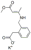 potassium [2-[[(3-methoxy-1-methyl-3-oxoprop-1-enyl)amino]methyl]phenyl]acetate CAS#: 52786-76-2