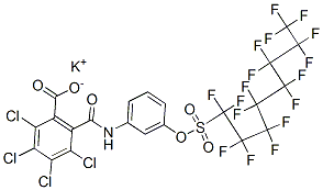 potassium 2,3,4,5-tetrachloro-6-[[[3-[[(heptadecafluorooctyl)sulphonyl]oxy]phenyl]amino]carbonyl]benzoate CAS#: 57589-85-2