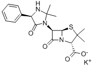 potassium [2S-[2alpha,5alpha,6beta(S*)]]-6-(2,2-dimethyl-5-oxo-4-phenylimidazolidin-1-yl)-3,3-dimethyl-7-oxo-4-thia-1-azabicyclo[3.2.0]heptane-2-carboxylate CAS#: 5321-32-4