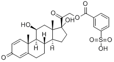 prednisolone 21-(3-sodium-sulphobenzoate) CAS#: 630-67-1