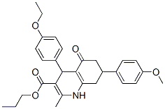 propyl 4-(4-ethoxyphenyl)-7-(4-methoxyphenyl)-2-methyl-5-oxo-4,6,7,8-t etrahydro-1H-quinoline-3-carboxylate CAS#: 5707-27-7