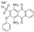 sodium 1,4-diamino-9,10-dihydro-9,10-dioxo-3-phenoxyanthracene-2-sulphonate CAS#: 6408-71-5