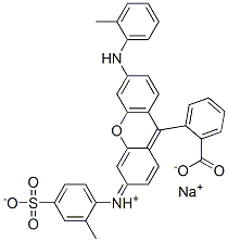 sodium 2-[3-(4-sulfonato-o-tolyliminio)-6-o-toluidino-3H-xanthen-9-yl]benzoate CAS#: 6252-78-4