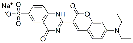 sodium 2-[7-(diethylamino)-2-oxo-2H-1-benzopyran-3-yl]-1,4-dihydro-4-oxoquinazoline-6-sulphonate CAS#: 56330-12-2