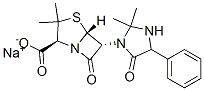 sodium [2S-[2alpha,5alpha,6beta(S*)]]-6-(2,2-dimethyl-5-oxo-4-phenylimidazolidin-1-yl)-3,3-dimethyl-7-oxo-4-thia-1-azabicyclo[3.2.0]heptane-2-carboxylate CAS#: 54450-67-8