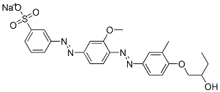 sodium 3-[[4-[[4-(2-hydroxybutoxy)-3-methylphenyl]azo]-3-methoxyphenyl]azo]benzenesulphonate CAS#: 51418-90-7