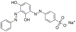 sodium 4-[[2,4-dihydroxy-3-(phenylazo)phenyl]azo]benzenesulphonate CAS#: 5850-13-5