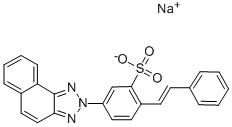 sodium 4-(2H-naphtho[1,2-d]triazol-2-yl)stilbene-2-sulphonate CAS#: 6416-68-8