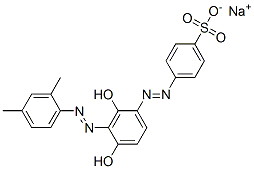 sodium 4-[[3-[(2,4-dimethylphenyl)azo]-2,4-dihydroxyphenyl]azo]benzenesulphonate CAS#: 6371-84-2