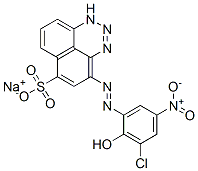 sodium 4-[(3-chloro-2-hydroxy-5-nitrophenyl)azo]-1H-naphtho[1,8-de]-1,2,3-triazine-6-sulphonate CAS#: 6404-46-2