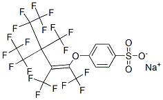 sodium 4-[[4,4,5,5,5-pentafluoro-3-(pentafluoroethyl)-1,2,3-tris(trifluoromethyl)-1-pentenyl]oxy]benzenesulphonate CAS#: 52584-45-9
