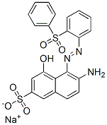 sodium 6-amino-4-hydroxy-5-[[2-(phenylsulphonyl)phenyl]azo]naphthalene-2-sulphonate CAS#: 6245-60-9