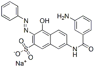 sodium 7-[(3-aminobenzoyl)amino]-4-hydroxy-3-(phenylazo)naphthalene-2-sulphonate CAS#: 6369-35-3