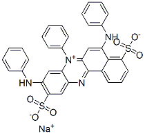 sodium 7-phenyl-5,9-bis(phenylamino)-4,10-disulphonatobenzo[a]phenazinium CAS#: 6378-88-7