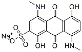 sodium 9,10-dihydro-1,5-dihydroxy-4,8-bis(methylamino)-9,10-dioxoanthracene-2-sulphonate CAS#: 6370-91-8