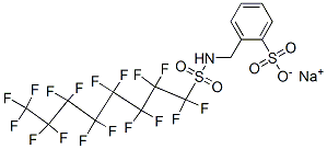 sodium [[[(heptadecafluorooctyl)sulphonyl]amino]methyl]benzenesulphonate CAS#: 51032-47-4