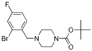 tert-Butyl 4-[(2-bromo-4-fluorophenyl)methyl]piperazine-1-carboxylate CAS#: 460094-96-6
