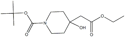 tert-Butyl 4-[(ethoxycarbonyl)methyl]-4-hydroxypiperidine-1-carboxylate CAS#: 401811-97-0