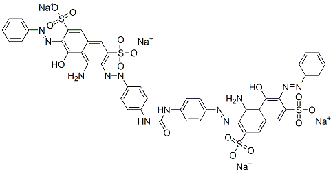 tetrasodium 3,3'-[carbonylbis(imino-p-phenyleneazo)]bis[4-amino-5-hydroxy-6-(phenylazo)naphthalene-2,7-disulphonate] CAS#: 59262-64-5