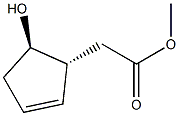 (-)-trans-2-MethoxycarbonylMethylcyclopent-3-en-1-ol CAS#: 49825-99-2